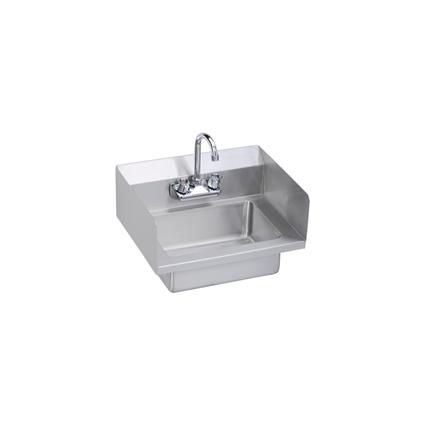 Hand Sink, 14X10X5, Dual Side Splashes