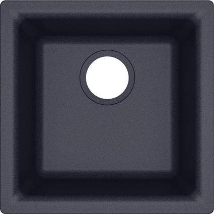 Qtz 15.7x15.7x7.7 Single Sink Dusk Gray