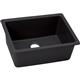 Qtz 25x18.5x9.5 Single UMnt Sink Caviar