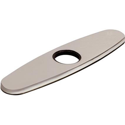3-Hole Escutcheon Plate, Brushed Nickel